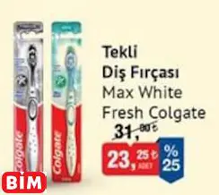 MAX WHİTE FRESH COLGATE TEKLİ  DİŞ FIRÇASI